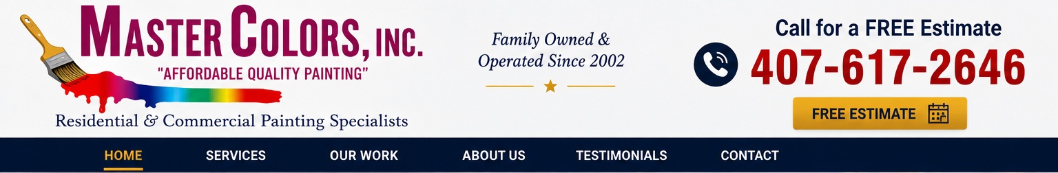 MasterColors Inc. painting contractor in Central Florida